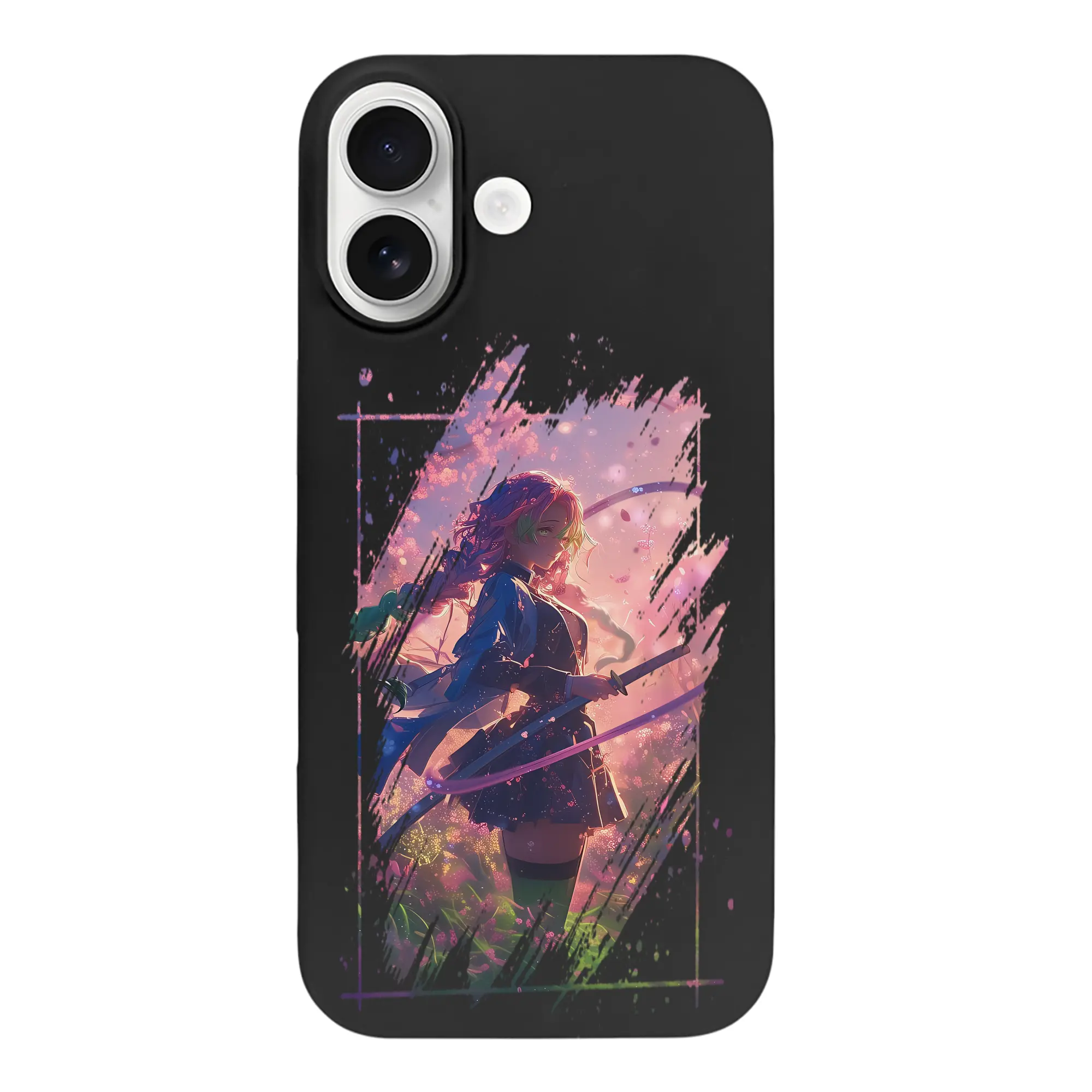 鬼滅の刃 グッズ,甘露寺 蜜璃 - iPhone 17 シリーズ シリコンケース 薄型 耐衝撃 指紋防止 ソフトタッチカバー 精密フィット 傷防止 保護ケース iPhone 17/17 Air/17 Pro/17 Pro Max 対応